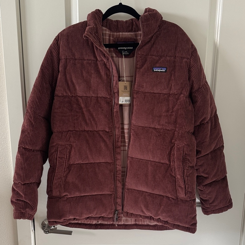 Patagonia Burgundy Corduroy Puffer Jacket